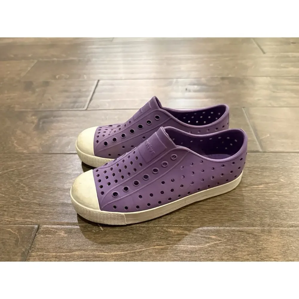 Native Kids Youth Purple Jefferson Water Shoes Slip On Size J2